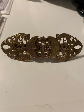 Gold Moon & Star Hair Clip